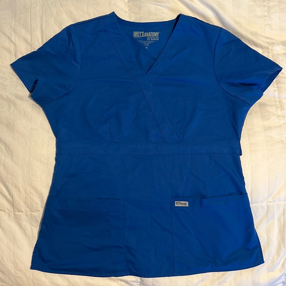 Grey’s Anatomy Women’s scrub top blue